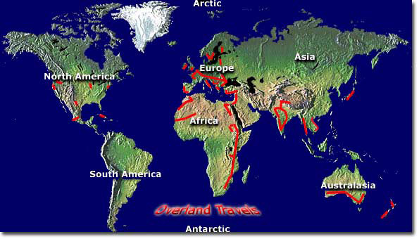 Map of our Travels